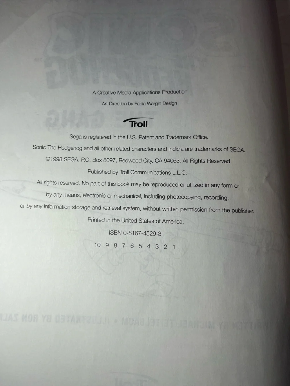 Vintage 1998 How to Draw Sonic the Hedgehog & Gang Troll Book Sega Paperback